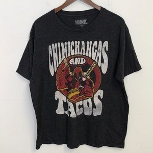 Deadpool Chimichangas and Tacos Men's Graphic Tee